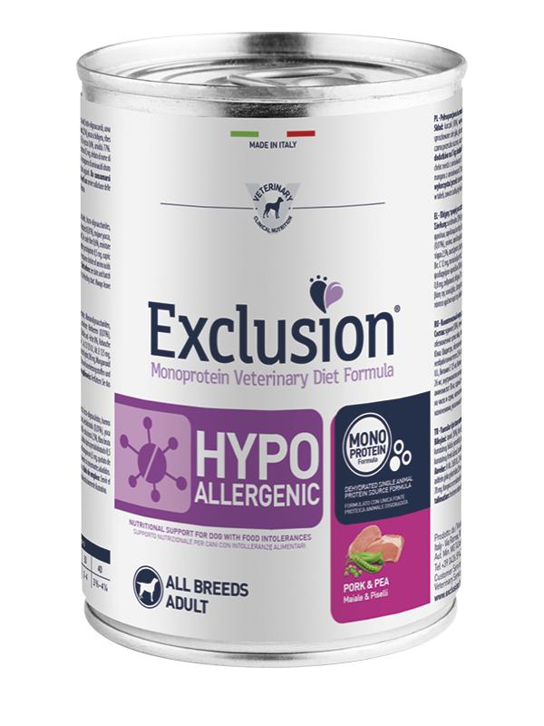 EXCLUSION Hypoallergenic Pork & Pea 400gr