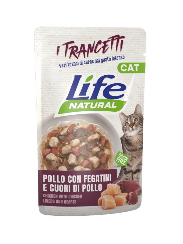 LifePetCare Cat Trancetti Pollo con Fegatini 55g