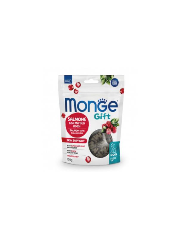MONGE DOG GIFT Snack Salmone con Mirtilli Rossi 150gr