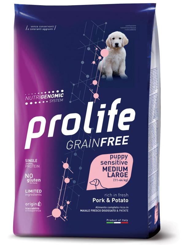 Prolife Dog G.Free Puppy Sensitive Pork & Potato - M/L 10 Kg