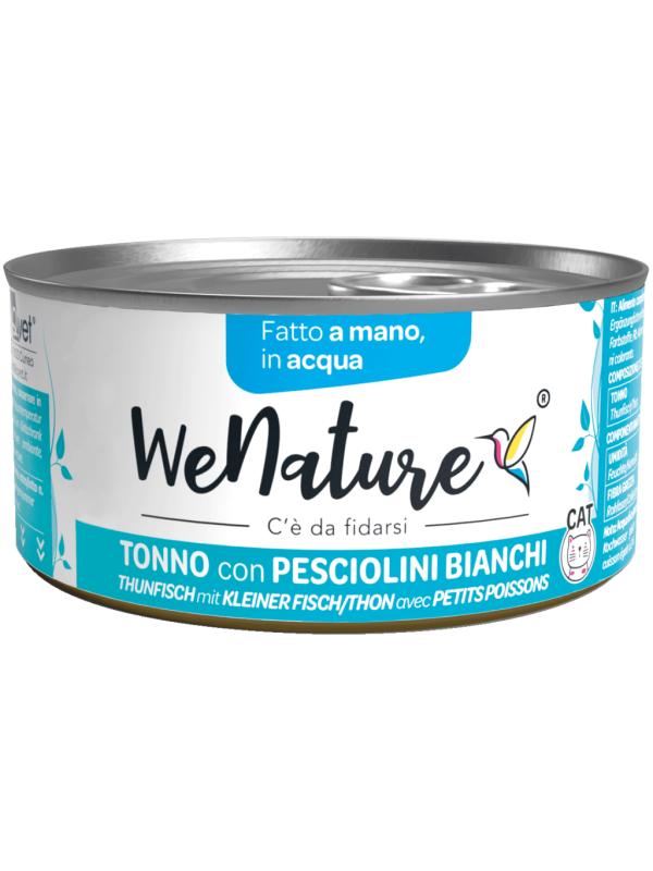 WENATURE Cat Acqua Tonno con Pesciolini Bianchi 85gr