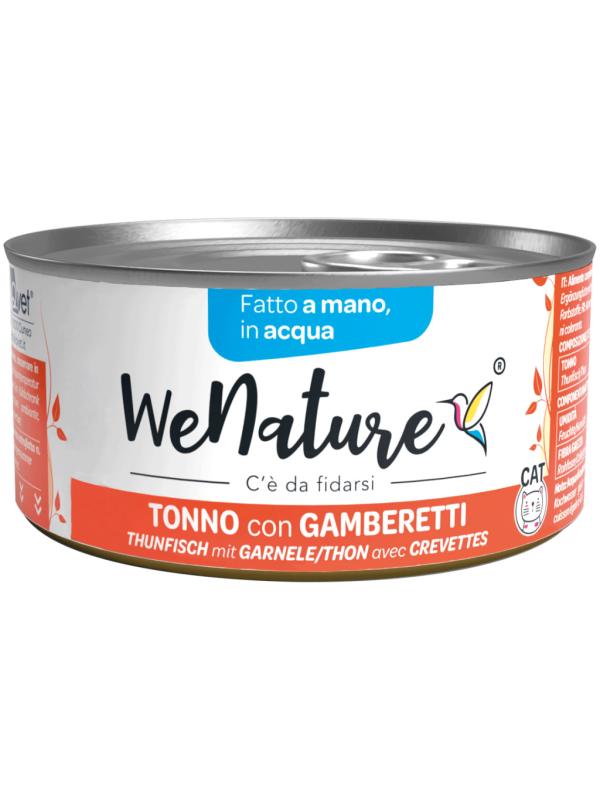WENATURE Cat Acqua Tonno con Gamberetti 85gr