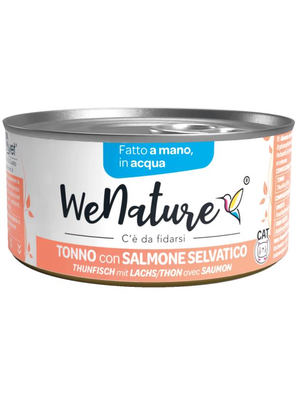 WENATURE Cat Acqua Tonno con Salmone Selvatico 85gr