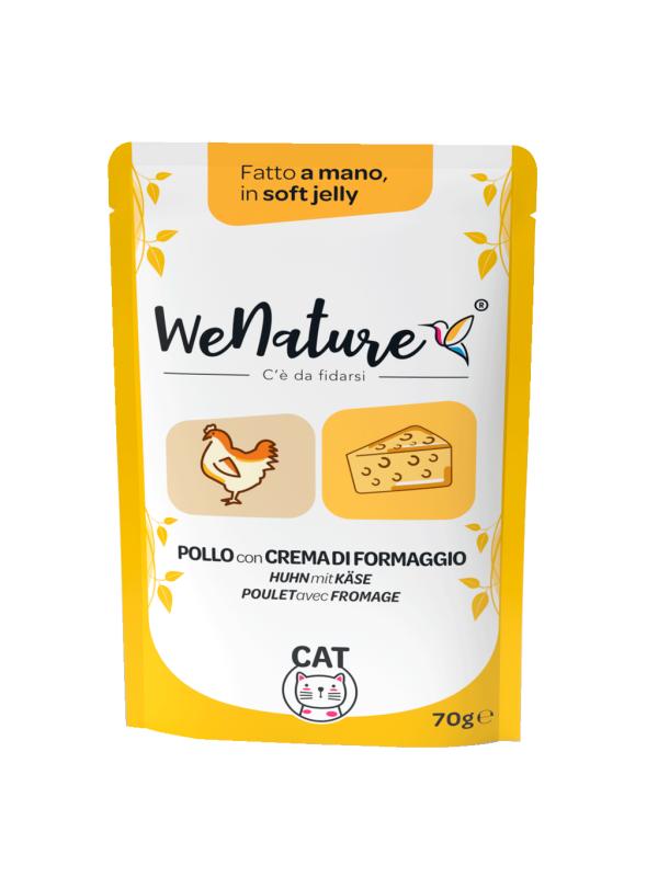 WENATURE Cat Pollo con Crema di Formaggio 70gr