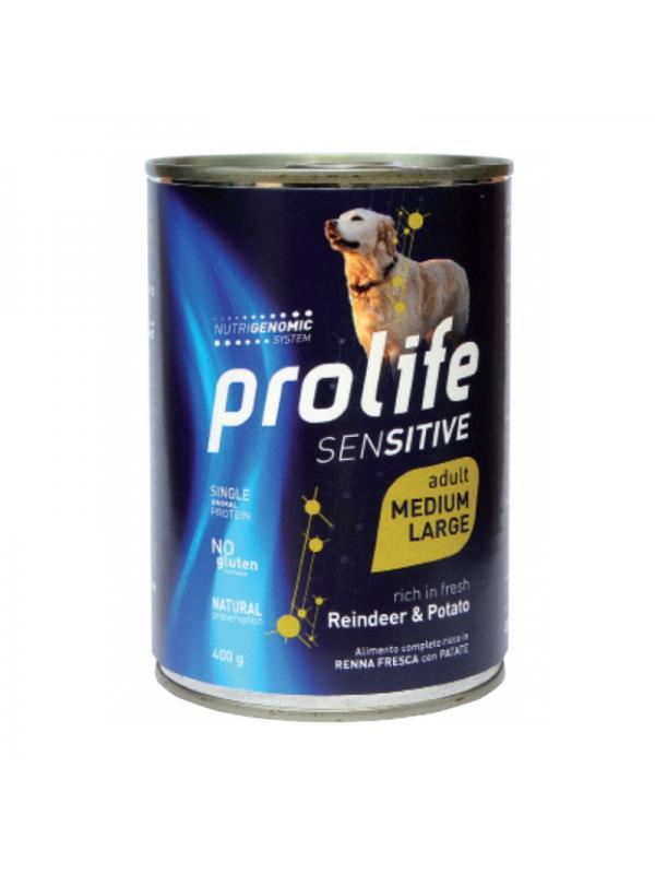 Prolife Dog Sensitive Adult Reindeer & Potato - Medium/Large 400g