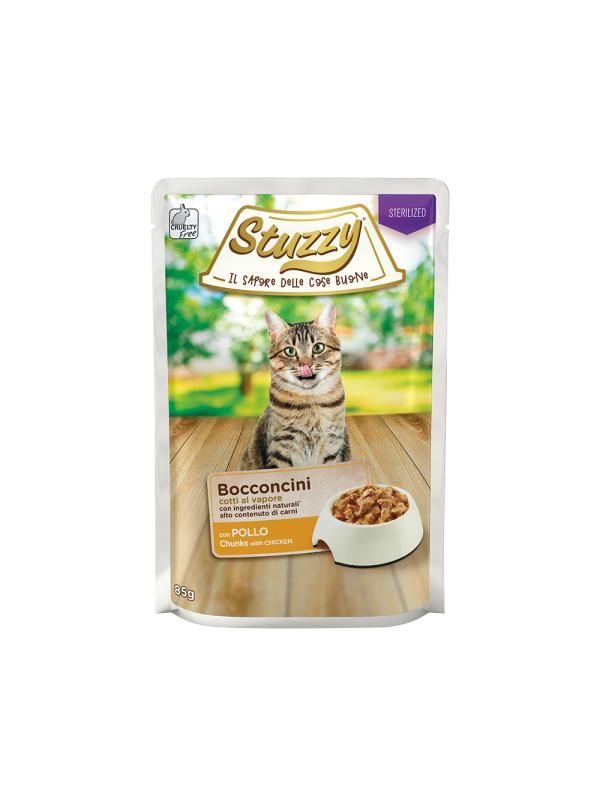 Stuzzy Cat Bocconcini Pollo Sterilized 85g