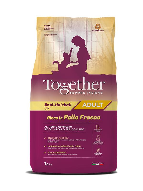 TOGETHER CAT ADULT ANTI-HAIRBALL POLLO 1,5 KG